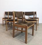 6 vintage Harlekijn fluwelen stoelen, Antiek en Kunst, Ophalen