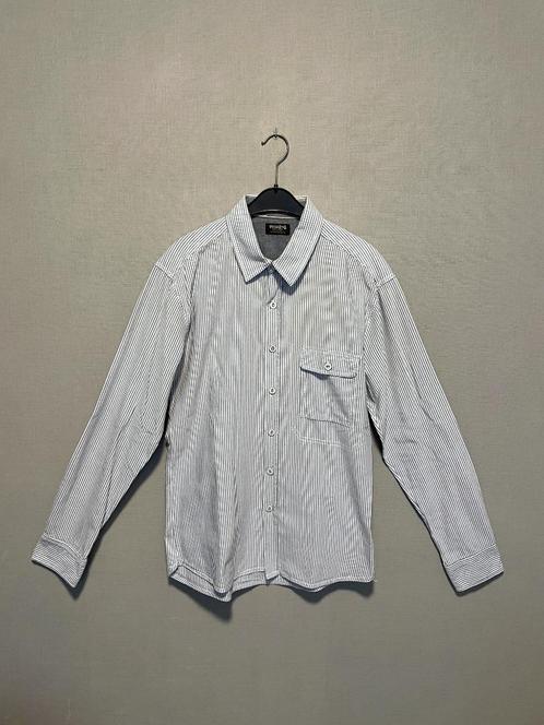 Blauw/wit gestreept hemd van Jack & Jones (L), Kleding | Heren, Overhemden, Zo goed als nieuw, Halswijdte 39/40 (M), Blauw, Ophalen of Verzenden