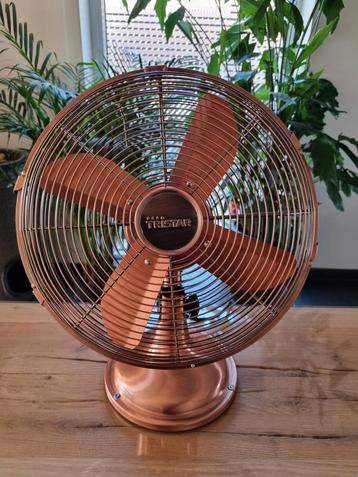 Retro tafelventilator brons beschikbaar voor biedingen
