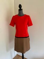 Oranje / ecru kleed NATAN maat 38, Kleding | Dames, Ophalen of Verzenden, Zo goed als nieuw, Maat 38/40 (M), Oranje