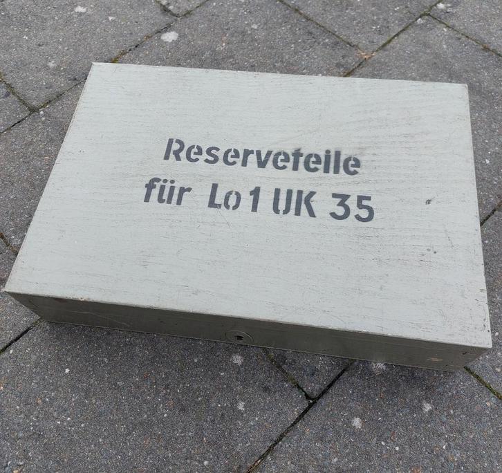 Duitse WO2 Kriegsmarine U-Boot Lo1 UK 35 kist nr.2, Verzamelen, Militaria | Tweede Wereldoorlog, Ophalen of Verzenden