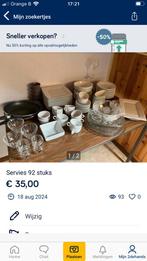 Volledig servies 92 stuks int totaal, Huis en Inrichting, Keuken | Servies, Ophalen, Zo goed als nieuw, Compleet servies