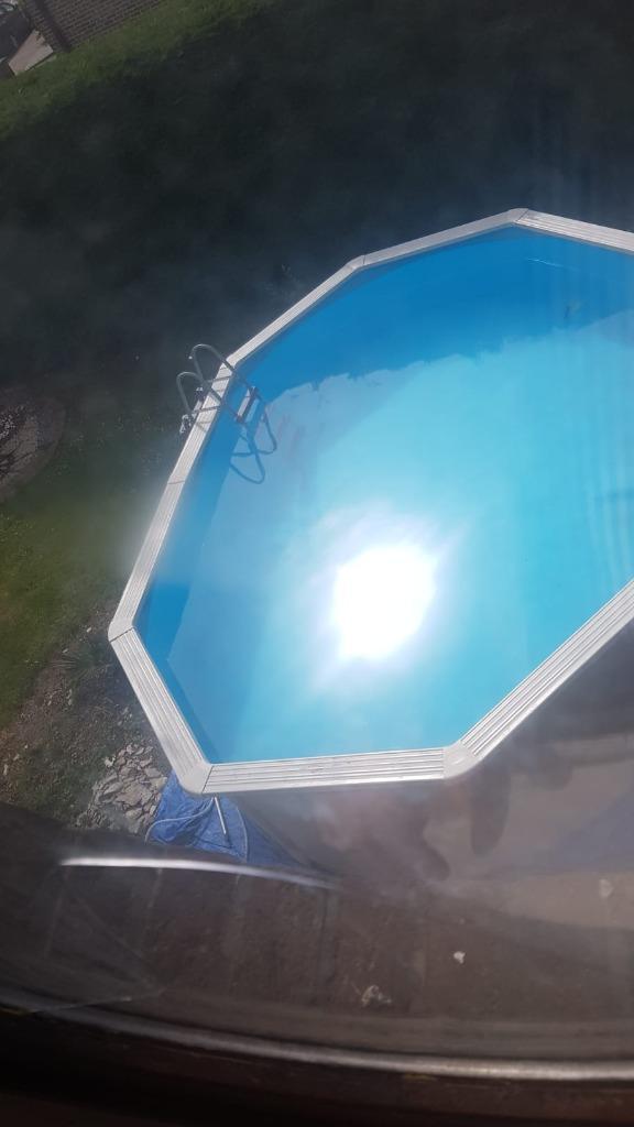 Piscine hors sol parois en acier filtre en sable de verre, Tuin en Terras, Zwembaden, Zo goed als nieuw, Opzetzwembad, 120 cm of meer