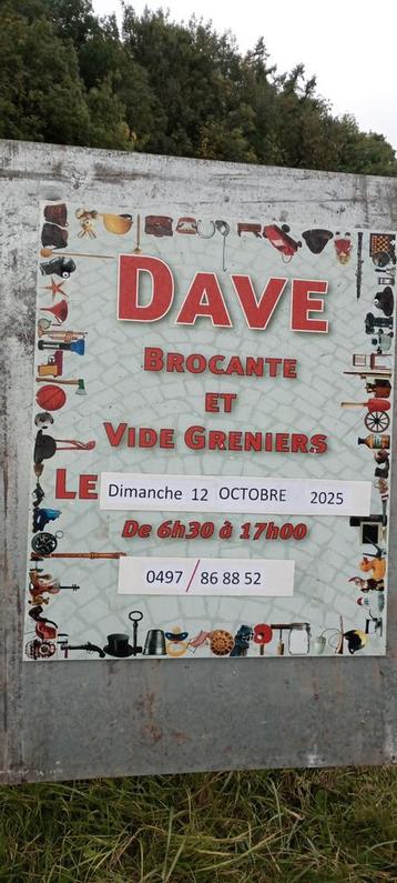 Brocante de Dave (Namur) dimanche 12 octobre  beschikbaar voor biedingen