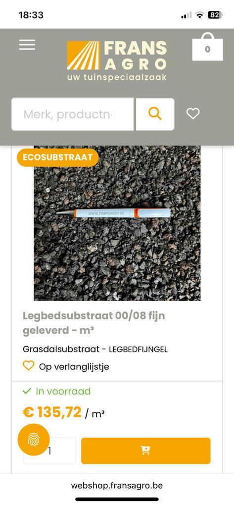 Legbedsubstraat steenpuin kiezel, Tuin en Terras, Tegels en Klinkers, Grind, Ophalen