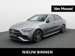 Mercedes-Benz C 300 e AMG Line + LEDER + BURMESTER + PANO DA, Auto's, Automaat, 4 deurs, Zwart, 4 cilinders