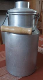 Prachtige aluminium melkkan Karaf Kruik 4 liter 28x14 cm, Ophalen of Verzenden