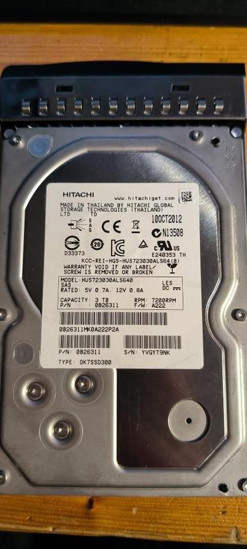 hitachi sas hdd 3tb beschikbaar voor biedingen