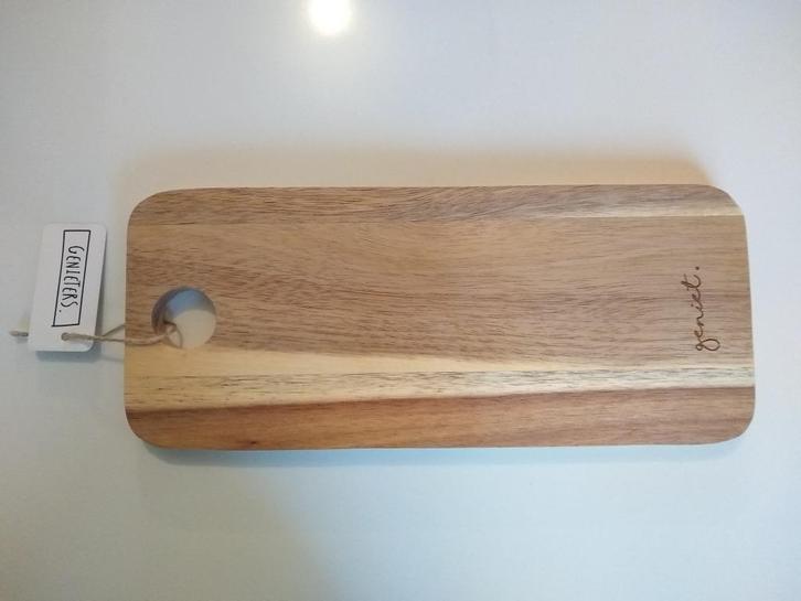 NIEUW Gusta serveerplank 'geniet', Huis en Inrichting, Keuken | Keukenbenodigdheden, Nieuw, Ophalen of Verzenden