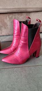 Roze bottines, Kleding | Dames, Ophalen, Zo goed als nieuw, Roze