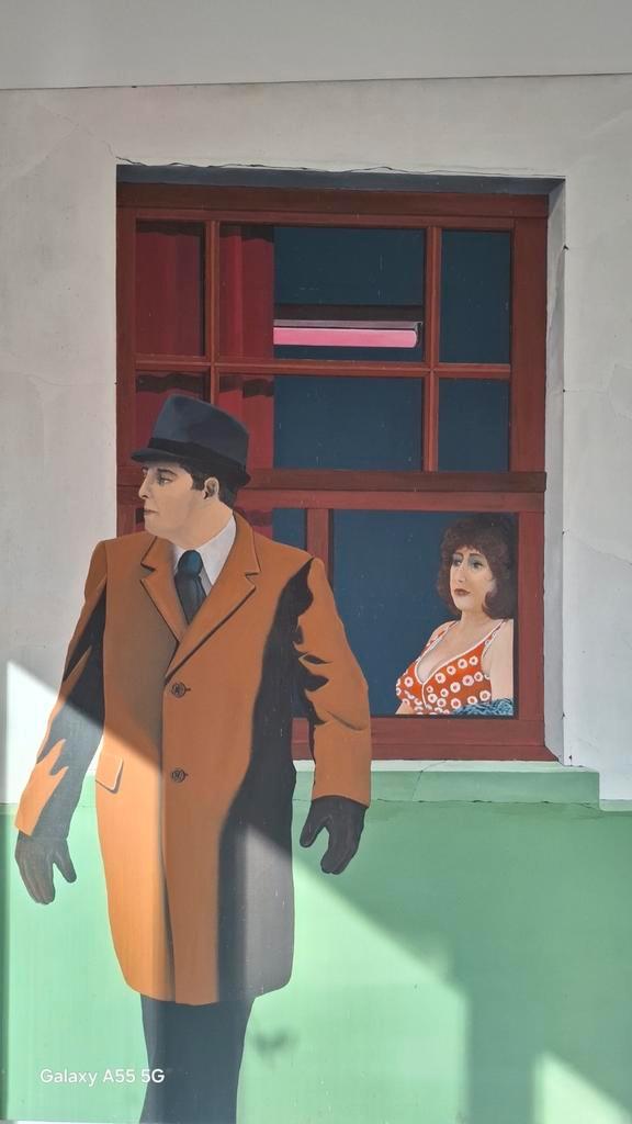 Groot modern figuratief schilderij, gesigneerd, Antiek en Kunst, Kunst | Schilderijen | Modern, Ophalen