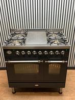 Luxe Boretti Fornuis 5 pits met Frytop & 2 ovens 90 cm, Elektronische apparatuur, Ophalen of Verzenden