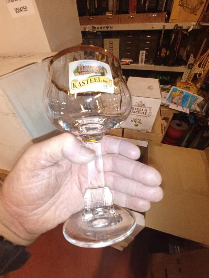 Kasteelbier / Leffe  glas  enz, Collections, Verres & Petits Verres, Neuf, Enlèvement