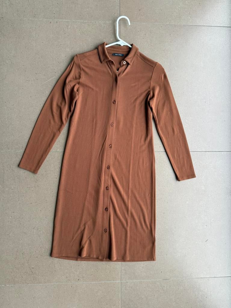 Marc O’Polo blousejurk - 1x gedragen - doe een bod, Vêtements | Femmes, Taille 38/40 (M), Au-dessus du genou, Comme neuf, Brun