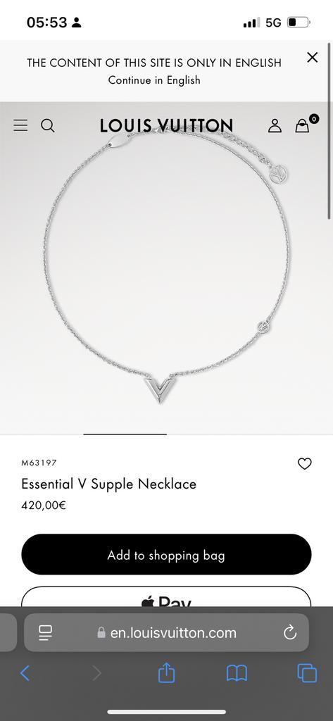 Collier et bracelet Louis Vuitton, Bijoux, Sacs & Beauté, Colliers, Comme neuf, Enlèvement