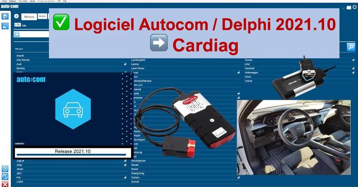 Logiciel Delphi 2021 (autocom) voitures et camions, Auto diversen, Autogereedschap, Nieuw, Ophalen of Verzenden