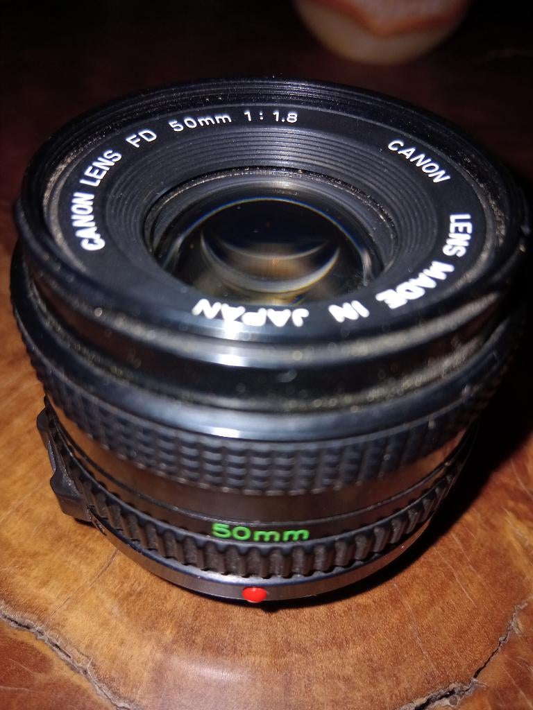 Objectif Canon FD 50mmm 1.8, TV, Hi-fi & Vidéo, Enlèvement, Comme neuf