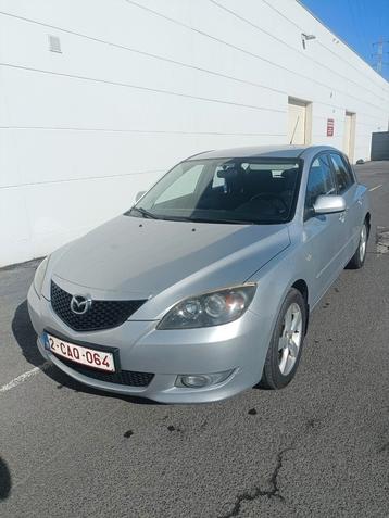 Mazda 3 1.6D, Autos, Argent ou Gris, Achat, Boîte manuelle, Noir