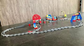 Duplo Trein startset + wissels + spoorbrug, Enlèvement, Comme neuf, Ensemble complet, Duplo
