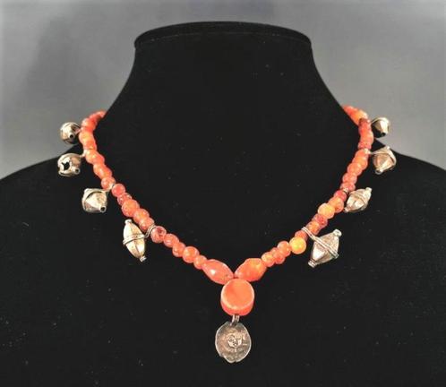 SCHITTERENDE VIKINGKETTING in zilver en carneool, Antiek en Kunst, Antiek | Keramiek en Aardewerk, Verzenden