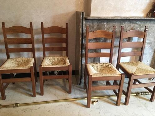 Houten stoelen 4 stuks, Huis en Inrichting, Stoelen, Hout, Ophalen