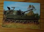 Postkaart met tank M108 in schietstelling, Ophalen of Verzenden, Ongelopen, Overige thema's