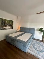 Luxe boxspring elektrisch verstelbaar bed Cinderella, Huis en Inrichting, Slaapkamer | Bedden, Ophalen, Info@cinderella.nl, Blauw