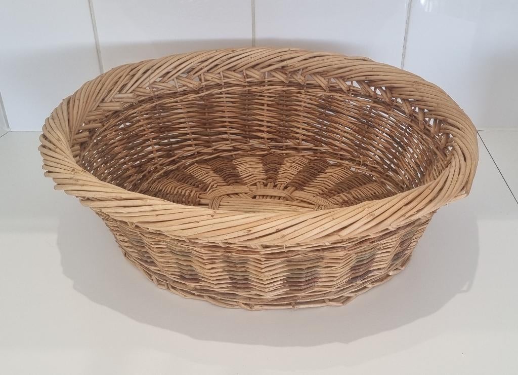 Rieten manden 3 stuks, Huis en Inrichting, Woonaccessoires | Overige, Ophalen, Zo goed als nieuw