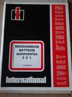 MANUALS WISSELSTUKBOEKEN MAAIDORSERS IH - NEW HOLLAND, Zakelijke goederen, 80 tot 120 Pk, Gebruikt, Tot 2500, Ophalen of Verzenden