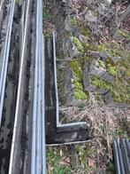 zinken dakgoten met afvoerbuis en ophangbeugels, Doe-het-zelf en Bouw, Ophalen, Gebruikt, 6 meter of meer, Zink