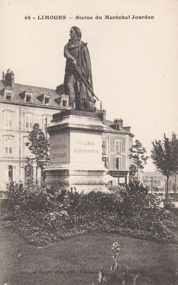 1920 - FRANKRIJK - Limoges: Statue du Maréchal Jourdan beschikbaar voor biedingen