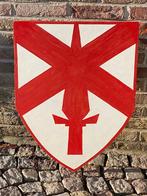 Houten Rode Ridder-schild, Ophalen