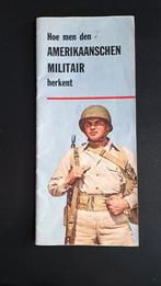 Amerikaanse folder om Amerikaanse soldaten te erkennen, Verzamelen, Militaria | Tweede Wereldoorlog, Ophalen of Verzenden