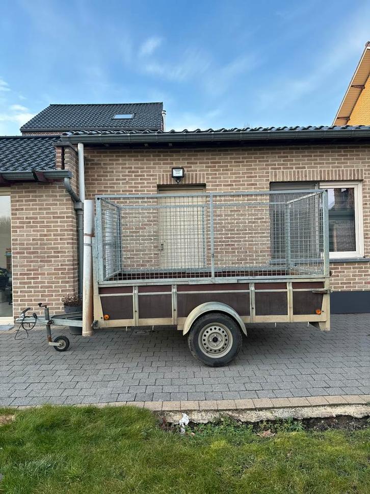 Remorque avec supports de marche 250 X 130 cm, Autos : Divers, Remorques, Comme neuf, Enlèvement ou Envoi