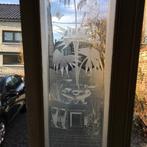 PRACHTIGE KWALITEIT GLAS IN LOOD VOOR BINNENDEUR WAAR??, Antiek en Kunst, Antiek | Glaswerk en Kristal, Ophalen