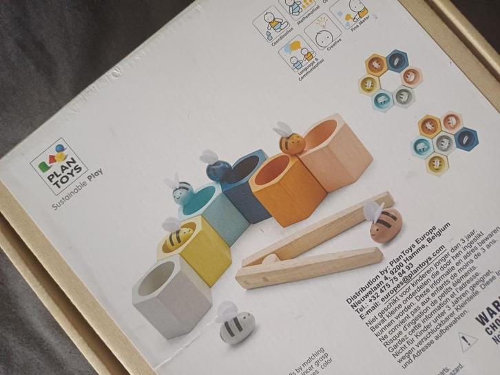 Houten speelgoed bijtjes van Plantoys, Kinderen en Baby's, Speelgoed | Houten speelgoed, Gebruikt, Overige typen, Ophalen