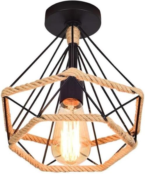 Plafondlamp retro vintage SNELLE GRATIS LEVERING, Huis en Inrichting, Lampen | Plafondlampen, Nieuw, Metaal, Verzenden