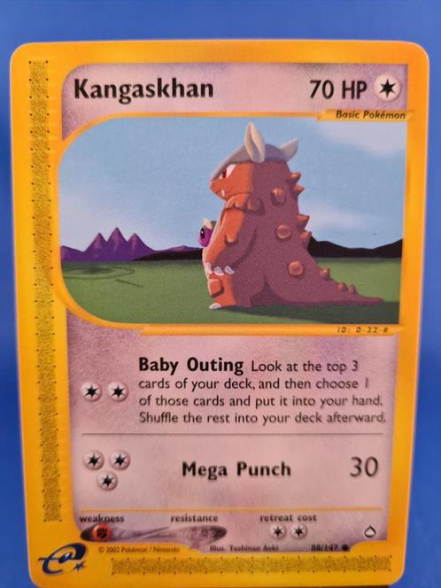 Kangaskhan 88/147 - Aquapolis, Hobby en Vrije tijd, Verzamelkaartspellen | Pokémon, Zo goed als nieuw, Verzenden