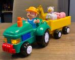 Tractor met aanhangwagen en boerderijdieren, Kinderen en Baby's, Ophalen, Zo goed als nieuw
