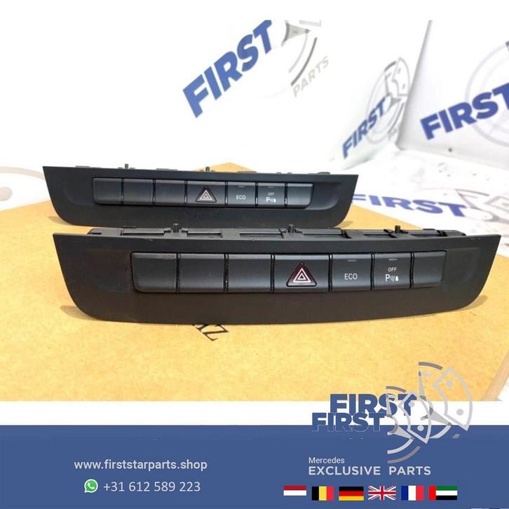 Radio knoppen alarmlicht schakelaar Mercedes W176 A W246 B W, Auto-onderdelen, Dashboard en Schakelaars, Mercedes-Benz, Gebruikt