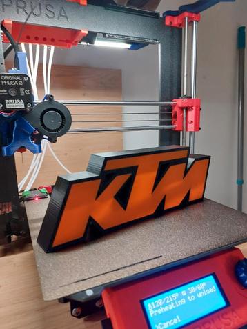 Ktm lichtbord 3d geprint