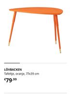 Nieuw Ikea LÖVEBACKEN bijzettafel oranje, Ophalen, Zo goed als nieuw