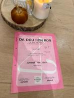 Score van de titel „Da Dou Ron Ron” Johnny Hallyday, Muziek en Instrumenten, Bladmuziek, Ophalen of Verzenden, Gebruikt