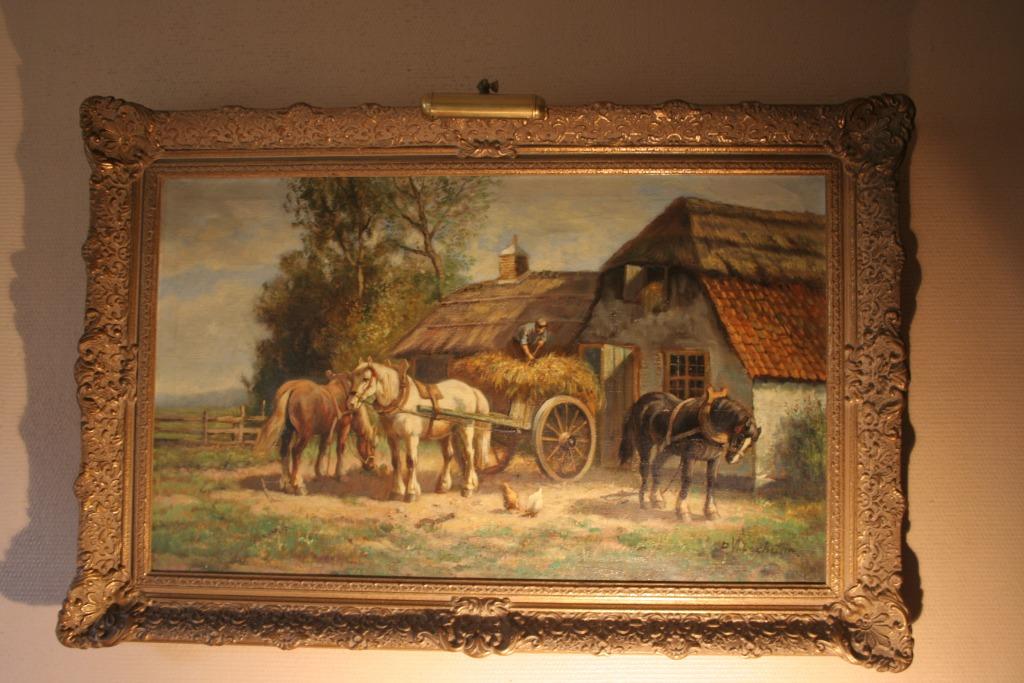 Schilderij P. Verschuur, Ophalen