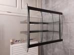 Tv-kast - glas & metaal (+- 1m10 op 60cm), Huis en Inrichting, Kasten | Vitrinekasten, Ophalen, Zo goed als nieuw, Glas