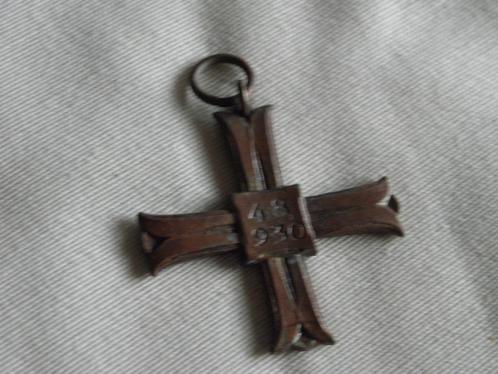 Pools kruis Monte Cassino - 1944, Verzamelen, Militaria | Algemeen, Landmacht, Lintje, Medaille of Wings, Ophalen of Verzenden