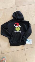 Feelin’ Grinchy Zwarte Jongens Hoodie maat 146, Kinderen en Baby's, Kinderkleding | Maat 146, Ophalen, Zo goed als nieuw, Jongen