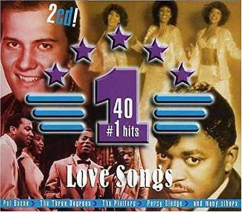 40 #1 Hits Love Songs 2 x CD ''état neuf'', CD & DVD, CD | Pop, Comme neuf, Enlèvement ou Envoi