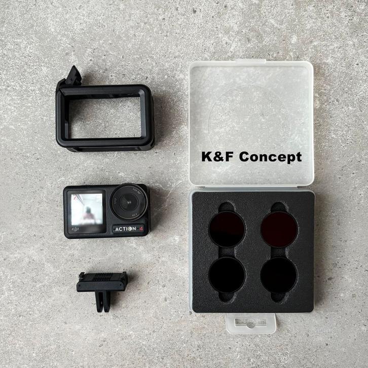 DJI Osmo Action 4 + K&F Concept ND-filters | Beschermcase, Audio, Tv en Foto, Actiecamera's, Ophalen