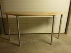 hoge tafel in RVS, Ophalen, Gebruikt, Modern / design, Eikenhout